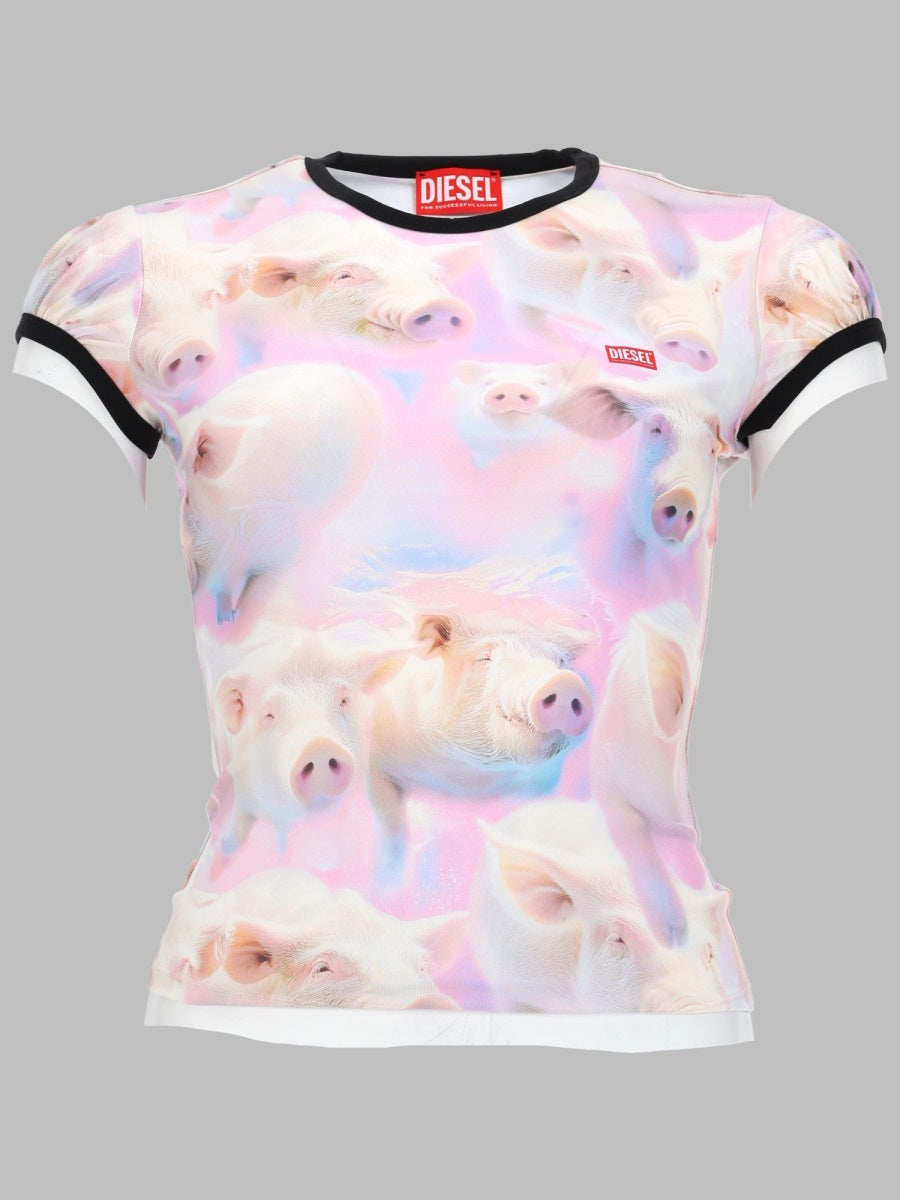 Diesel T Shirt Con Stampa