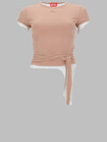Diesel T Shirt A Costine Con Lacci