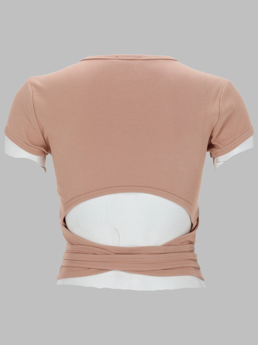 Diesel T Shirt A Costine Con Lacci