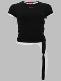 Diesel T Shirt A Costine Con Lacci