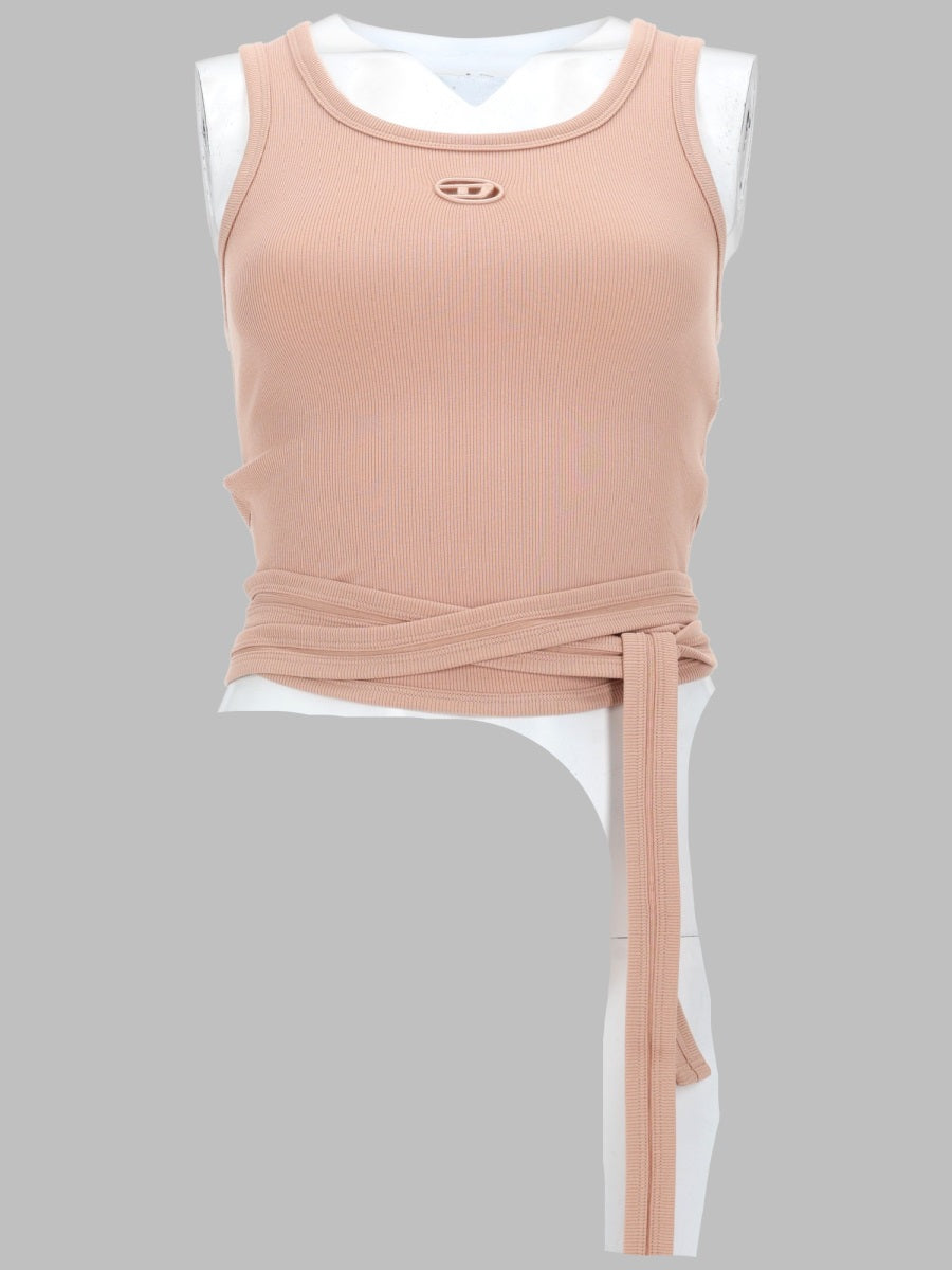 Diesel Crop Top "T Anky Tail" Con Lacci
