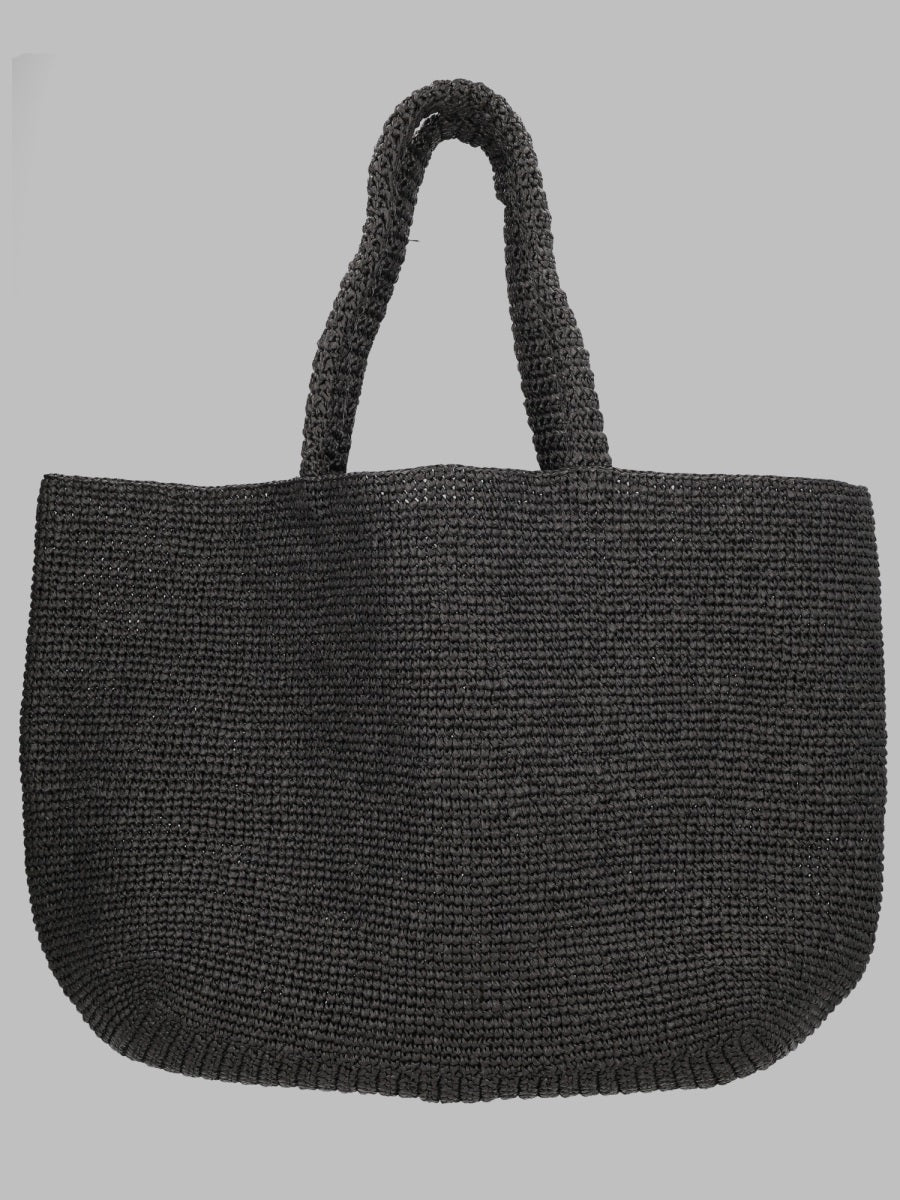 Off White Borsa Tote In Rafia Con Ricamo