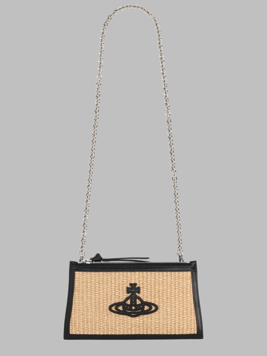 Vivienne Westwood Borsa Clutch "Flat Small" Intrecciata