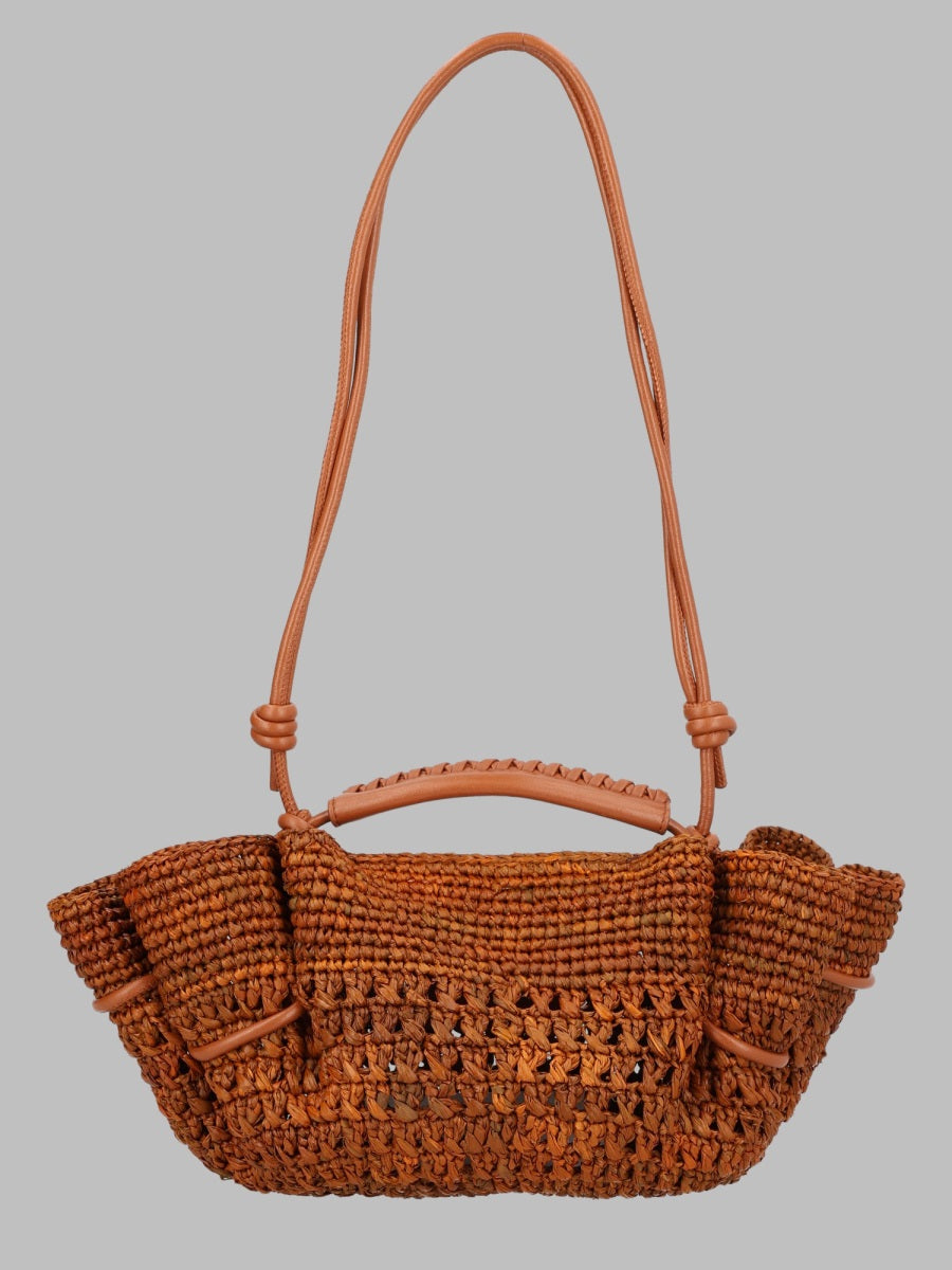 Hereu Borsa "Arta" Mini In Rafia Crochet