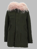 Mr & Mrs Italy Pink Fur Parka