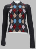 Ganni Maglia Polo A Rombi