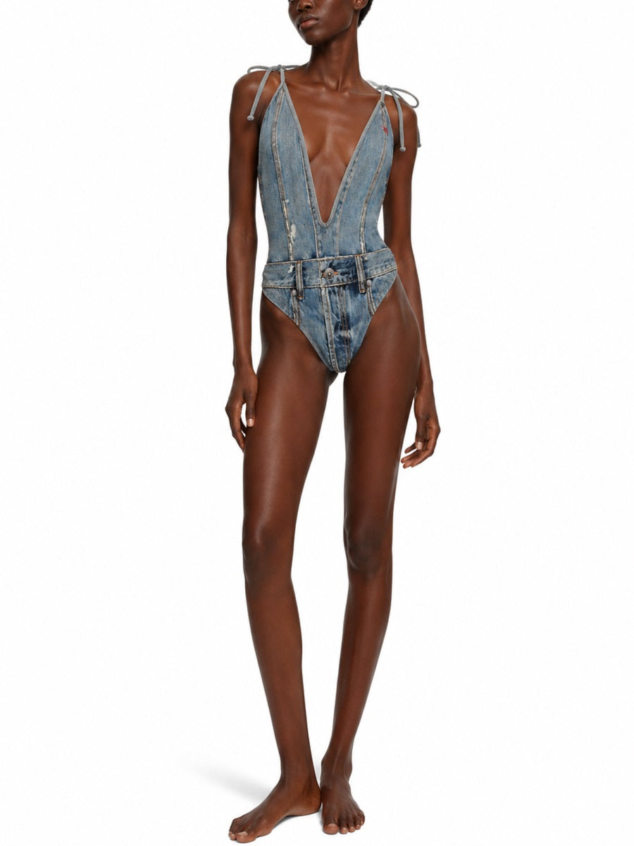 Diesel Costume Intero Effetto Denim