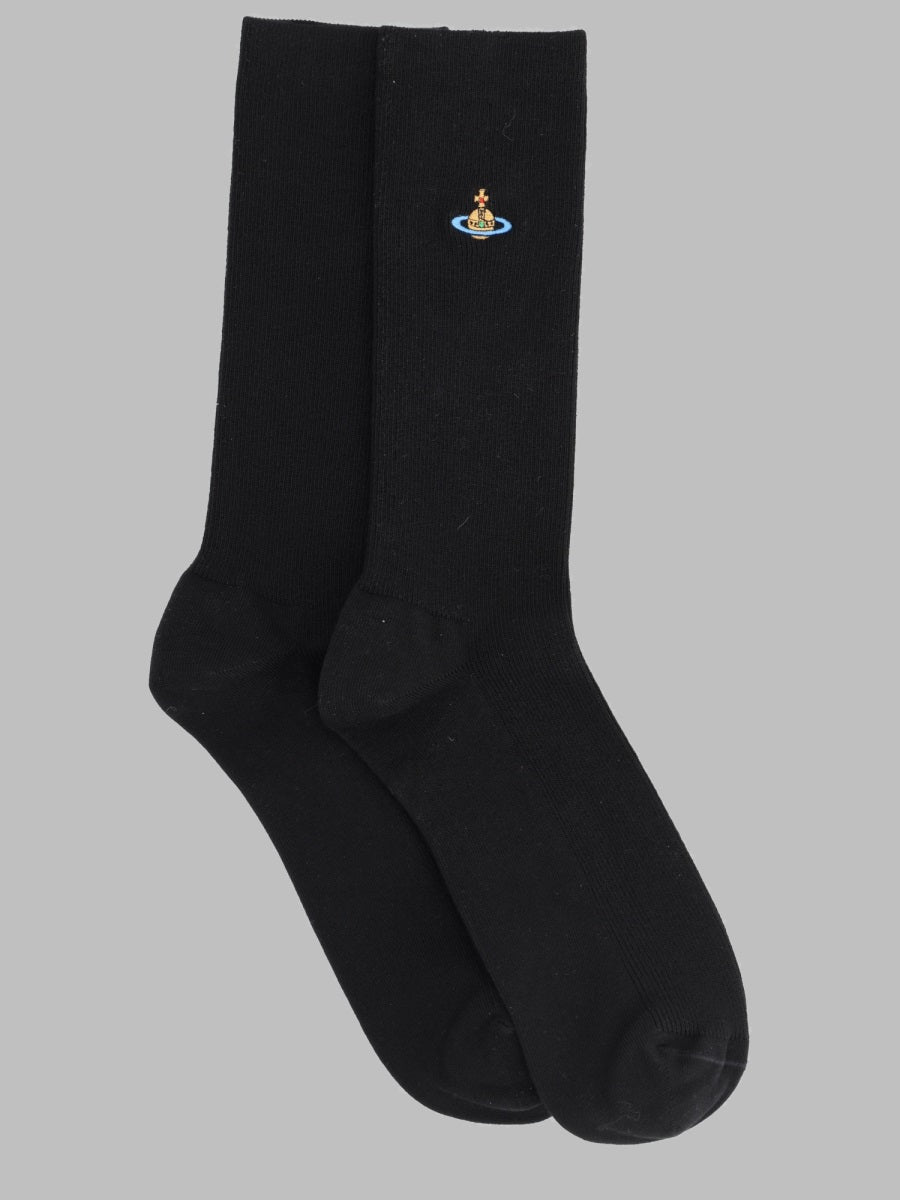 Vivienne Westwood Calzini "Ribbed Crew" Con Orb