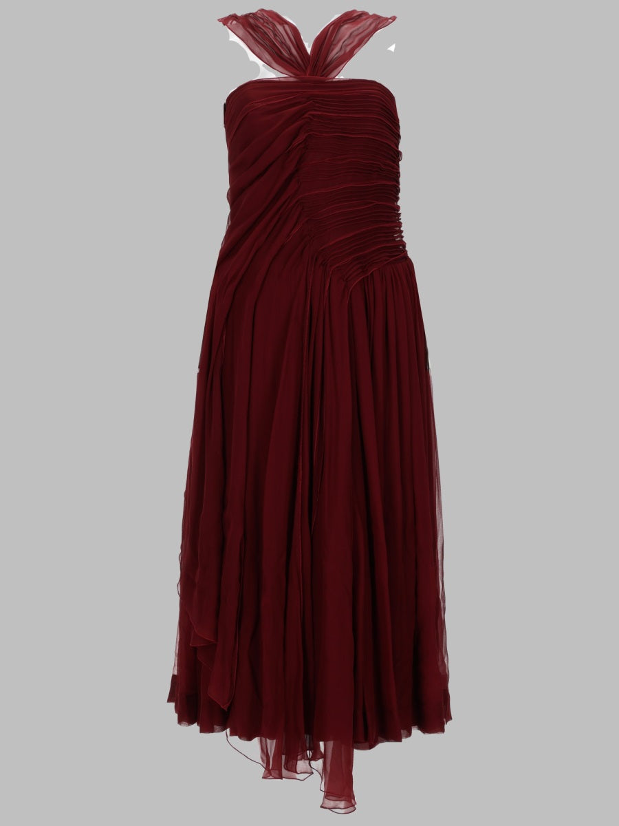 N°21 Halter Strap Chiffon Dress