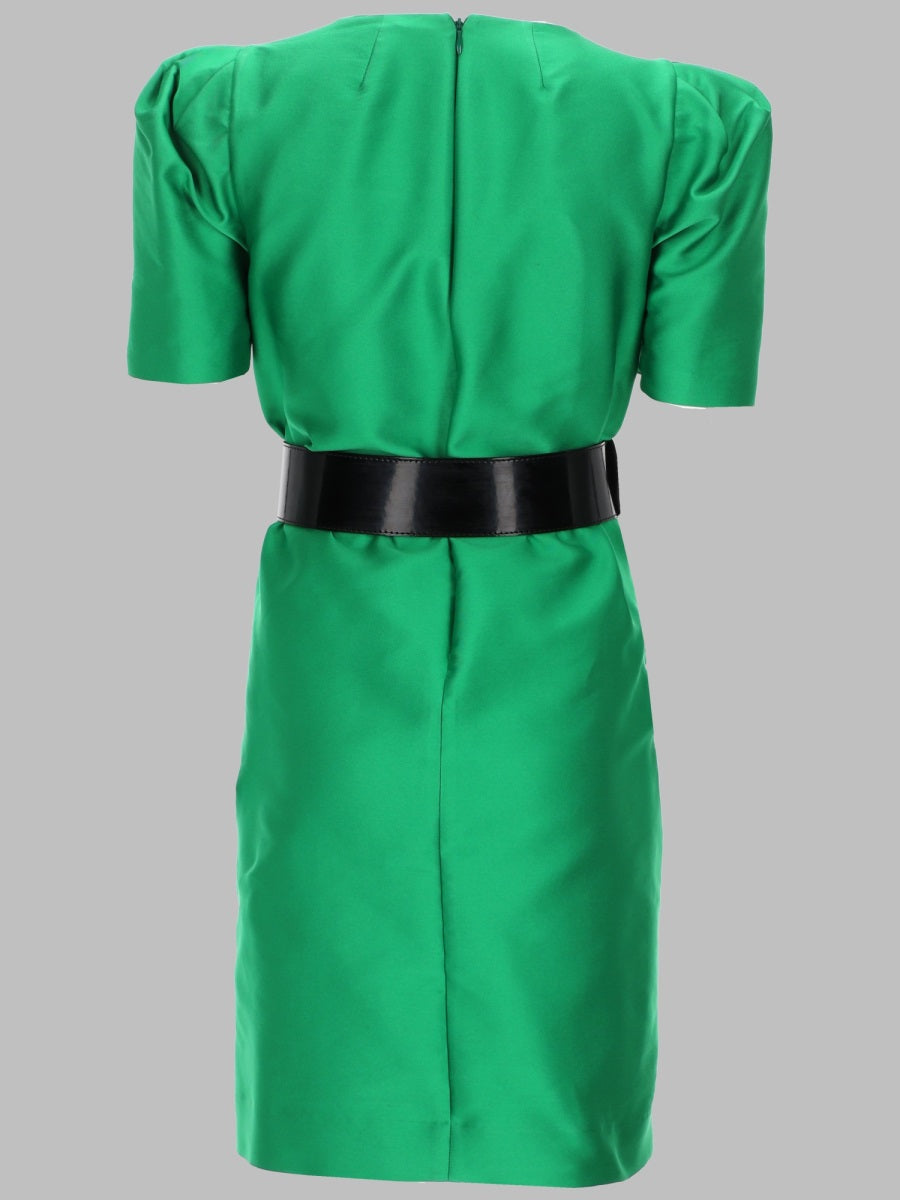 P.A.R.O.S.H. Satin Belted Mini Dress