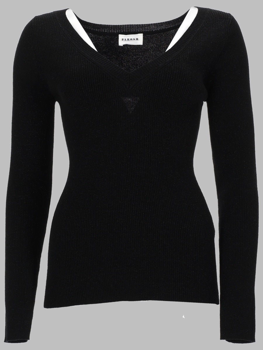 P.A.R.O.S.H. Maglia In Lana Con Scollo A V