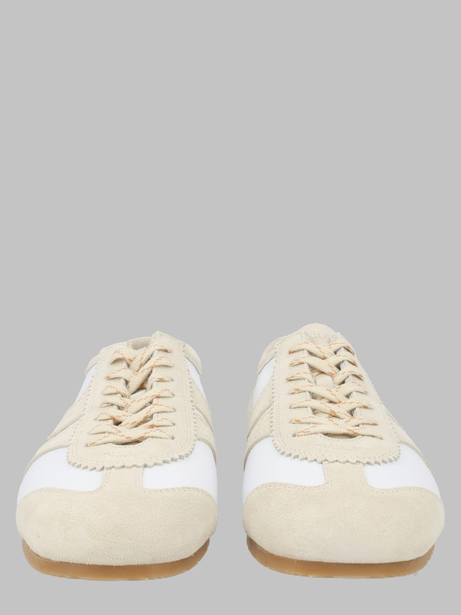 Dries Van Noten Sneaker In Pelle Con Dettagli In Suede