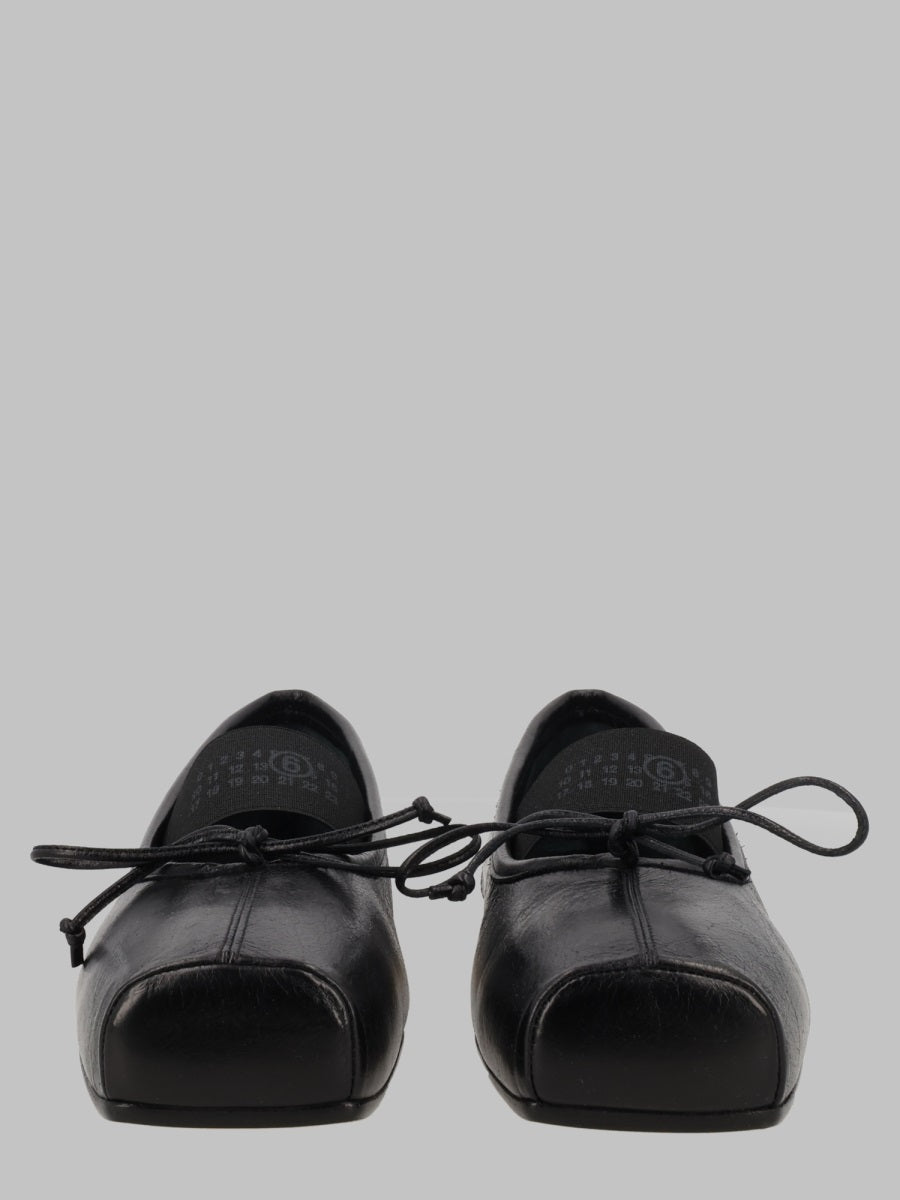 Mm6 Maison Margiela Ballerina "Numeric" A Punta Quadrata