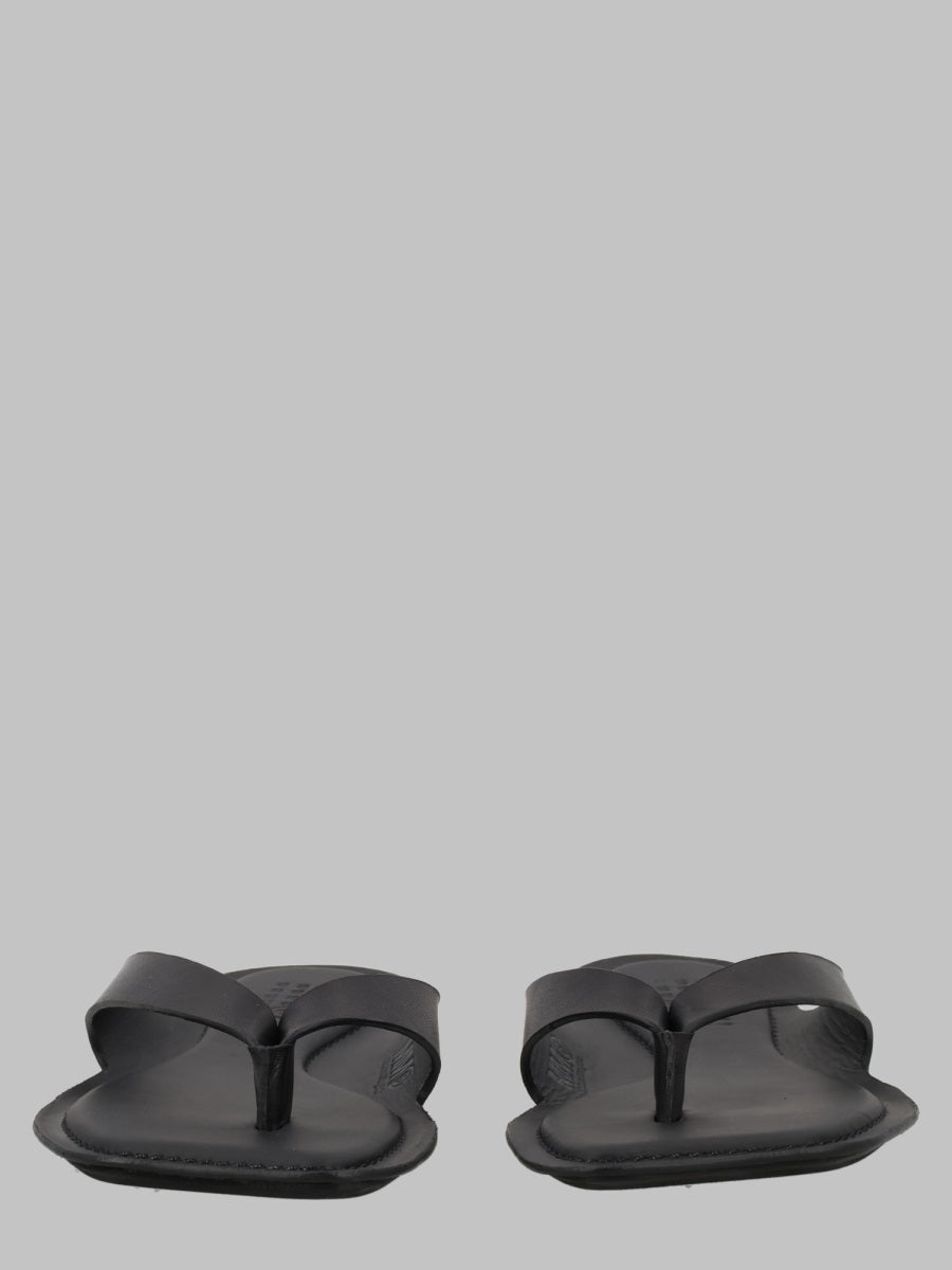Mm6 Maison Margiela Sandalo Infradito "Anatomic" In Pelle
