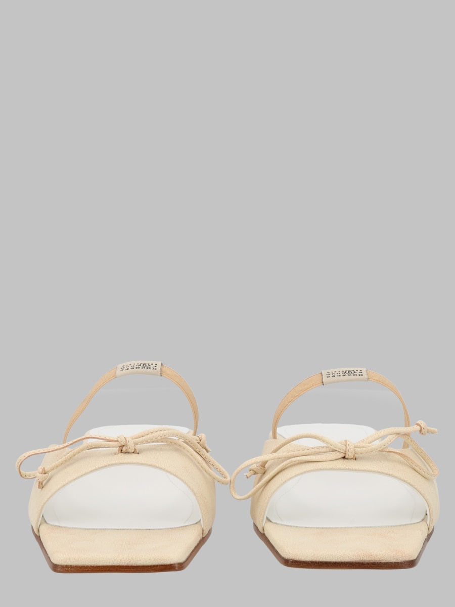 Mm6 Maison Margiela Sandalo Slingback Con Dettaglio A Fiocco