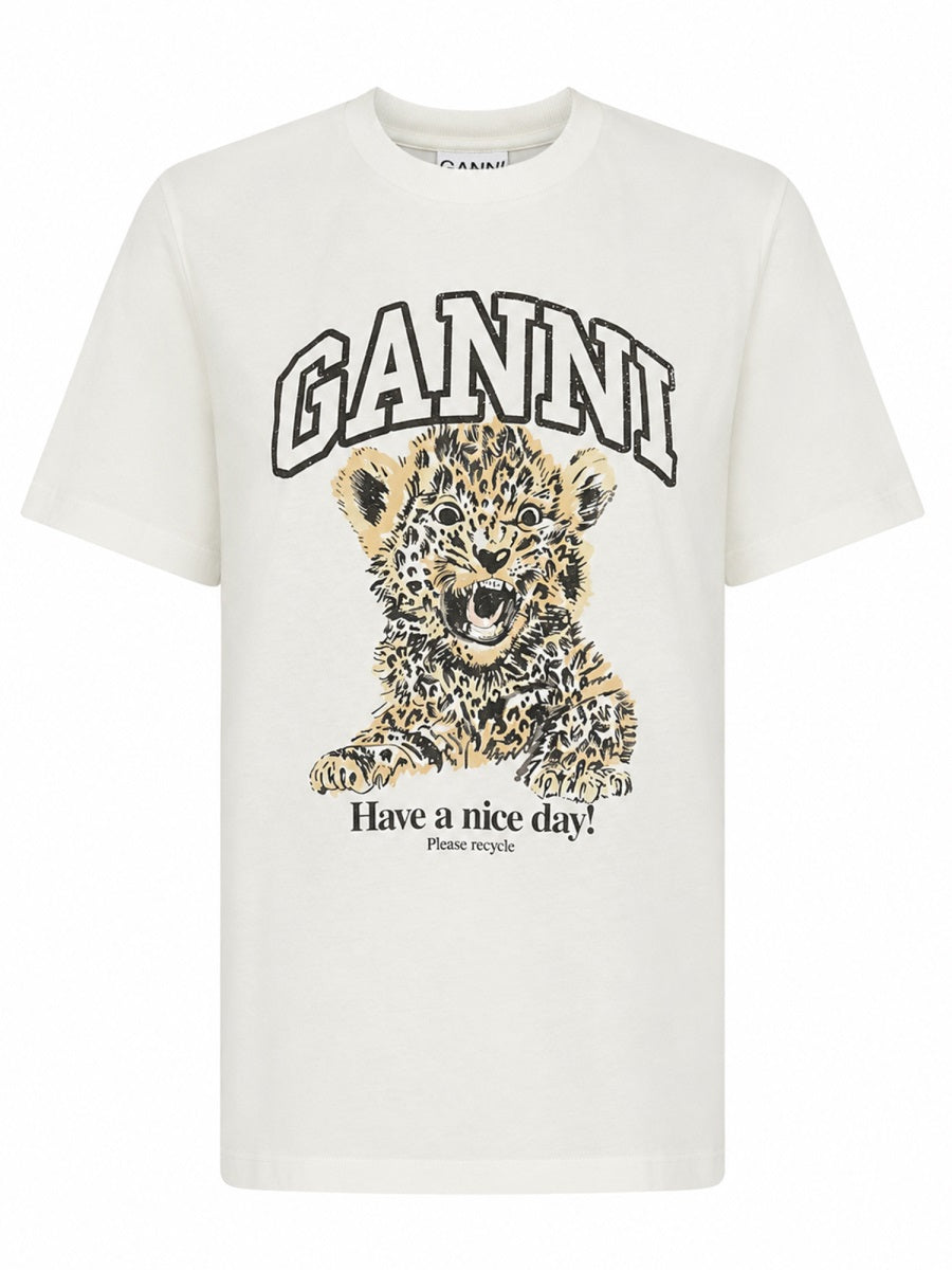 Ganni T Shirt "Leopard"