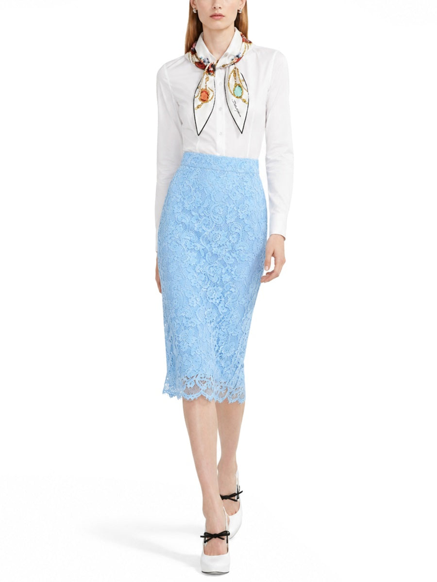Dolce & Gabbana Gonna A Tubino In Pizzo