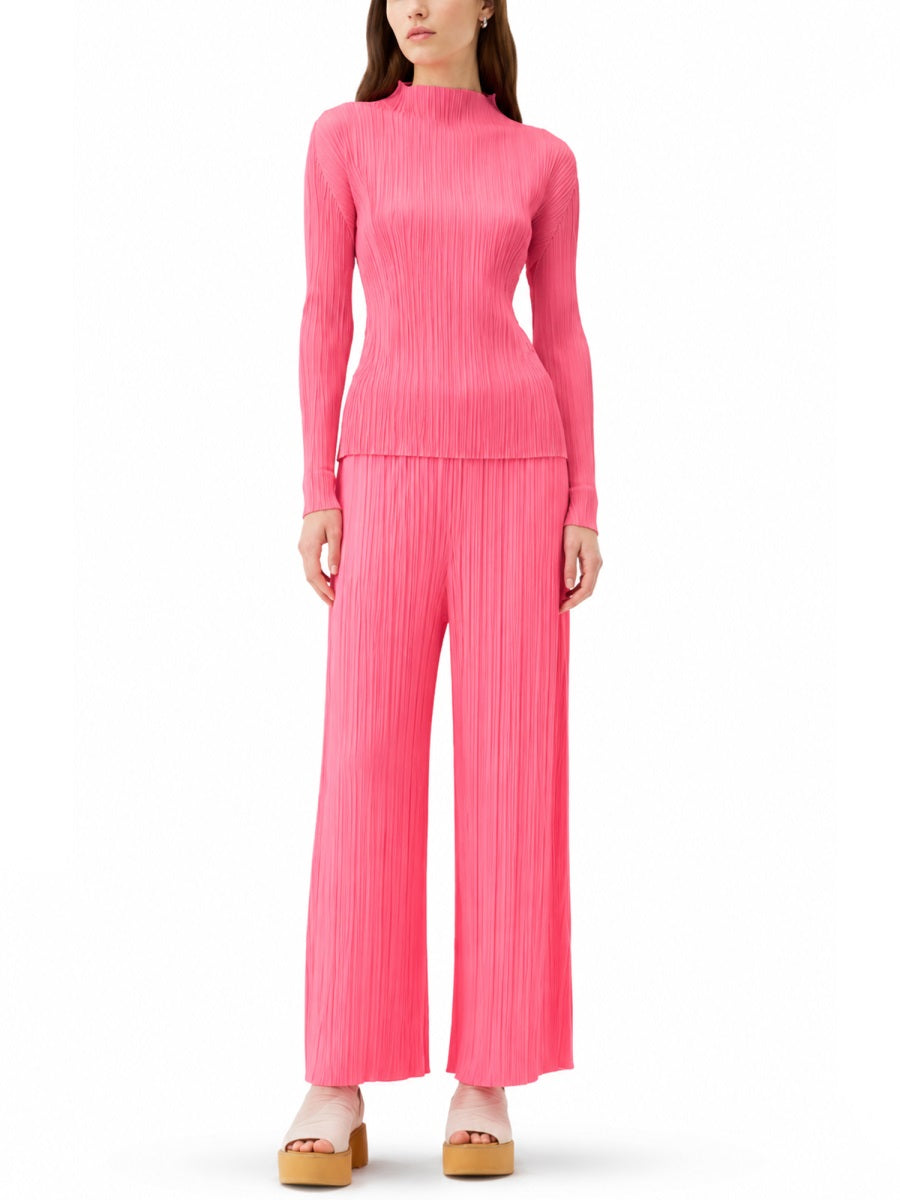 Pleats Please Issey Miyake Pantalone Palazzo "Monthly Colors: March"