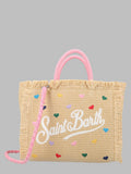 Mc2 Saint Barth Colette Straw N Mini Hearts Col Emb