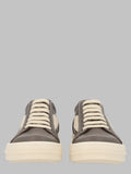 Rick Owens Scarpe In Pelle Vintage Sneaks Black/Milk/Milk