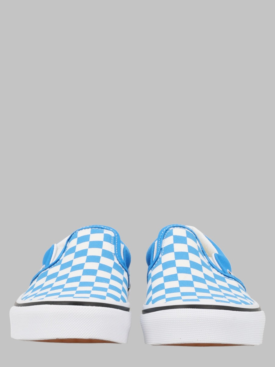 Vans Classic Slip On Color Theory Checkerboard Bright Azure