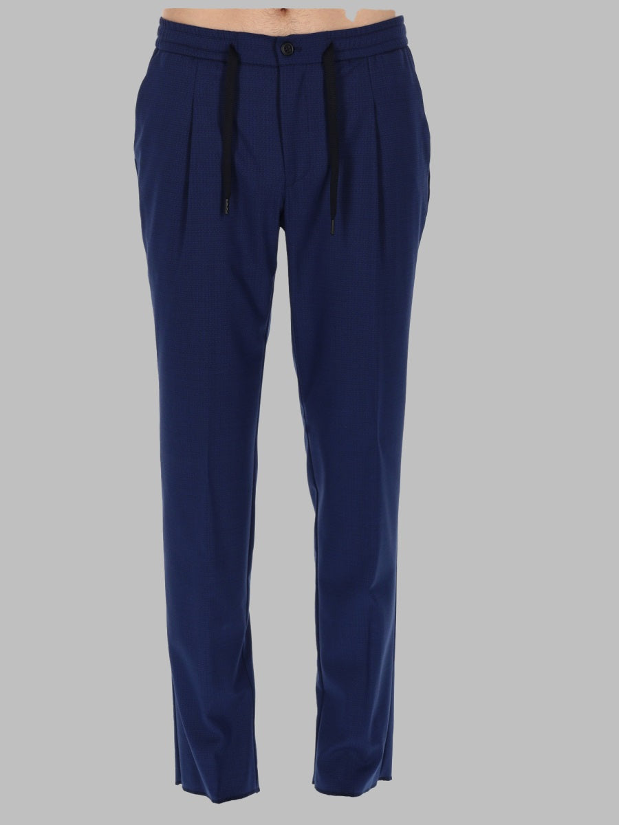 Brian Dales Pantalone In Misto Lana Con Coulisse