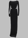 Joshe Abito Lungo Con Inserti In Tulle