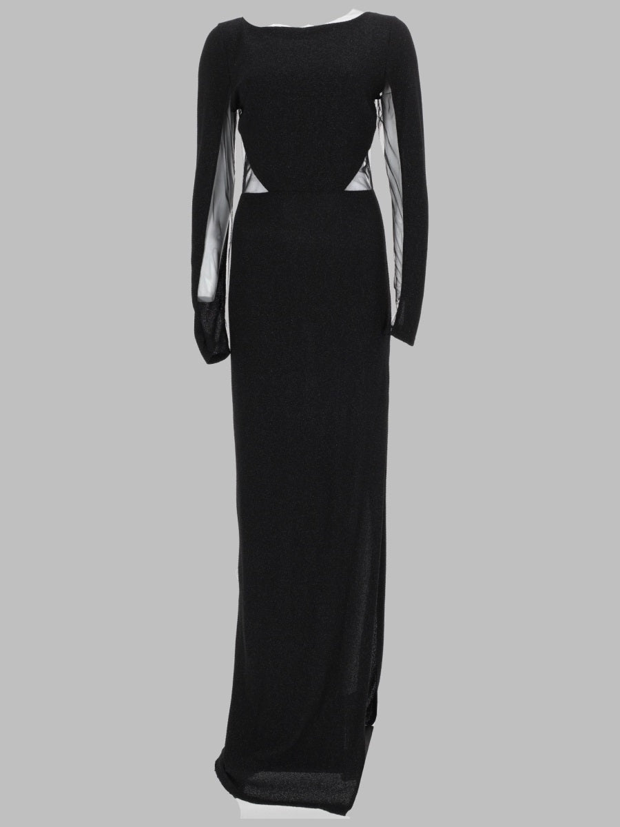 Joshe Abito Lungo Con Inserti In Tulle