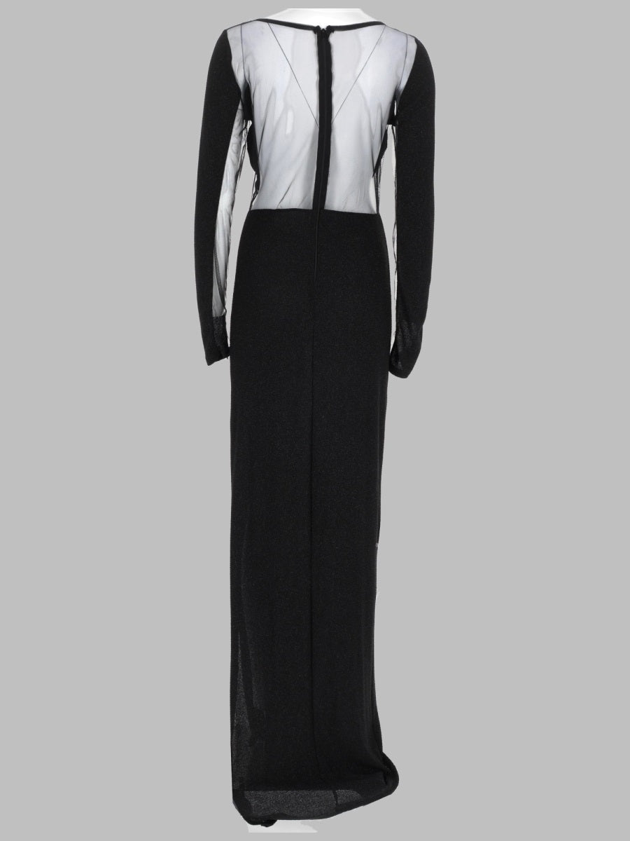 Joshe Abito Lungo Con Inserti In Tulle