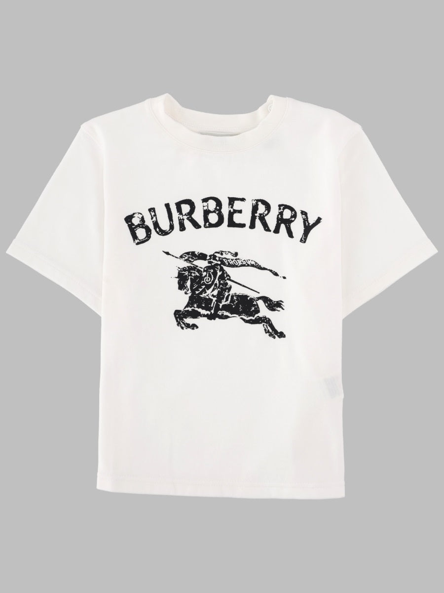 Burberry T Shirt Con Stampa Logo