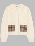Burberry Cardigan Con Tasche Ricamate