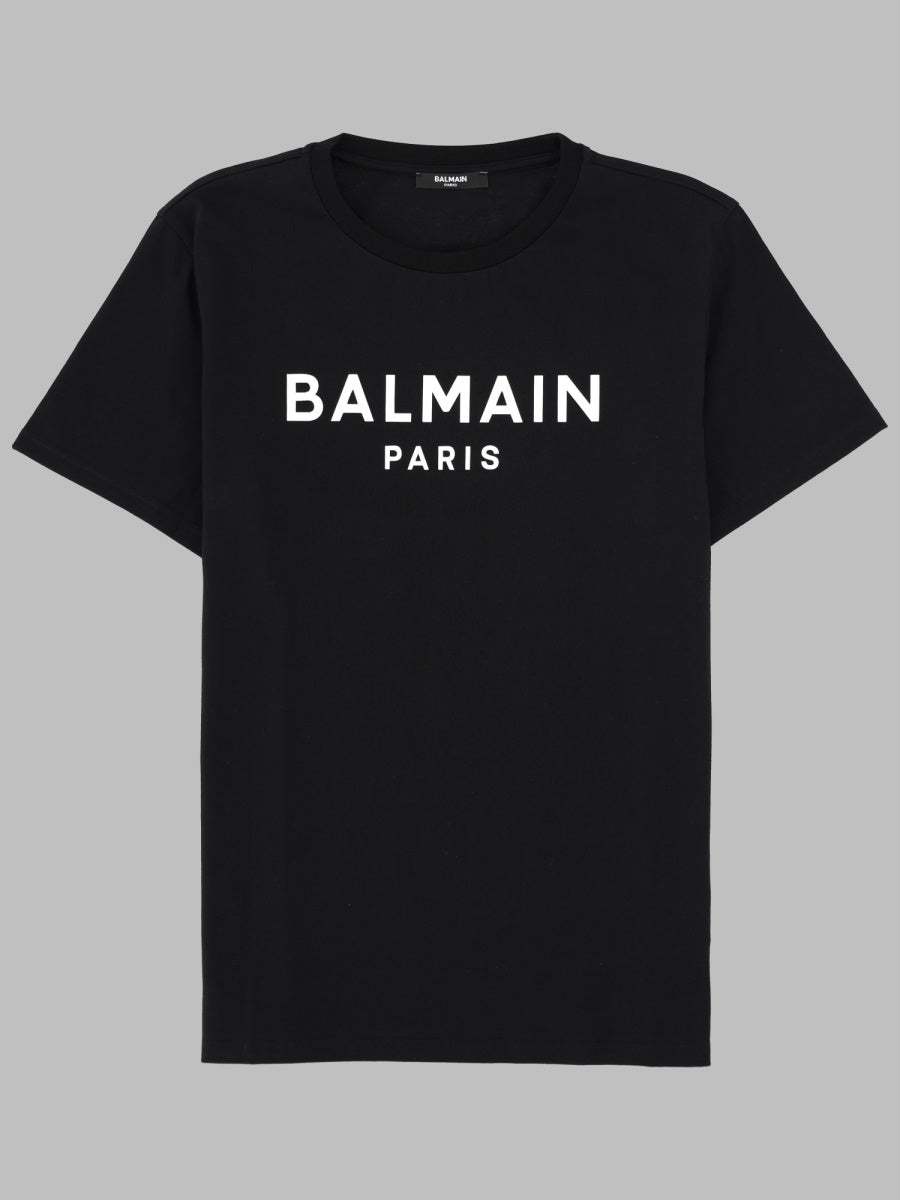 Balmain T Shirt Stampa Logo