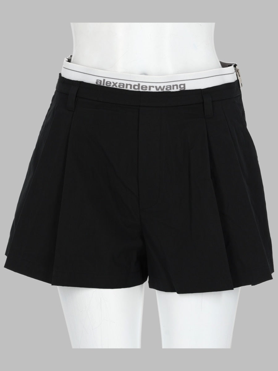 Alexander Wang Shorts Con Elastico Logato