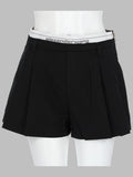 Alexander Wang Shorts Con Elastico Logato