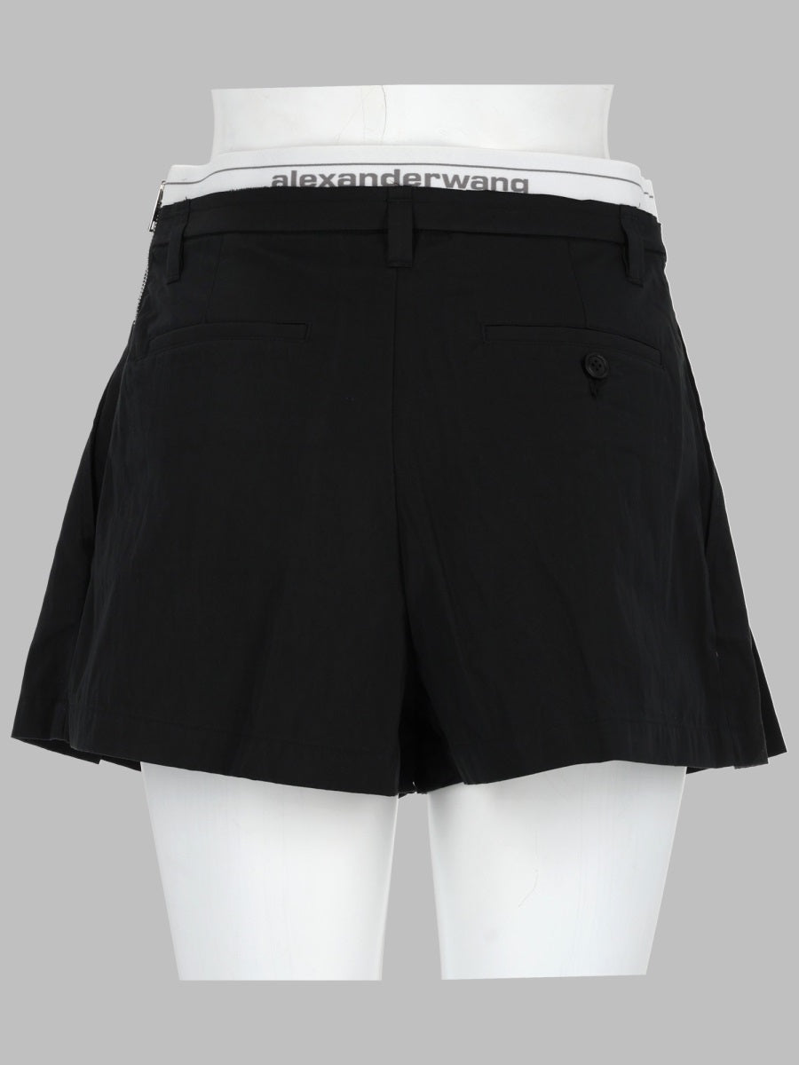 Alexander Wang Shorts Con Elastico Logato