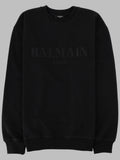 Balmain Felpa Ricamata Effetto Vintage