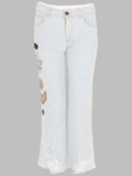 Mr & Mrs Italy Jeans Con Patch E Stampa
