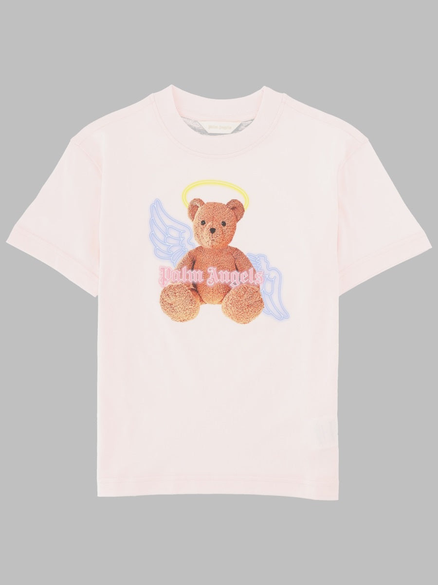 Palm Angels Neck Logo Brushed Reg Tee S/S Girl