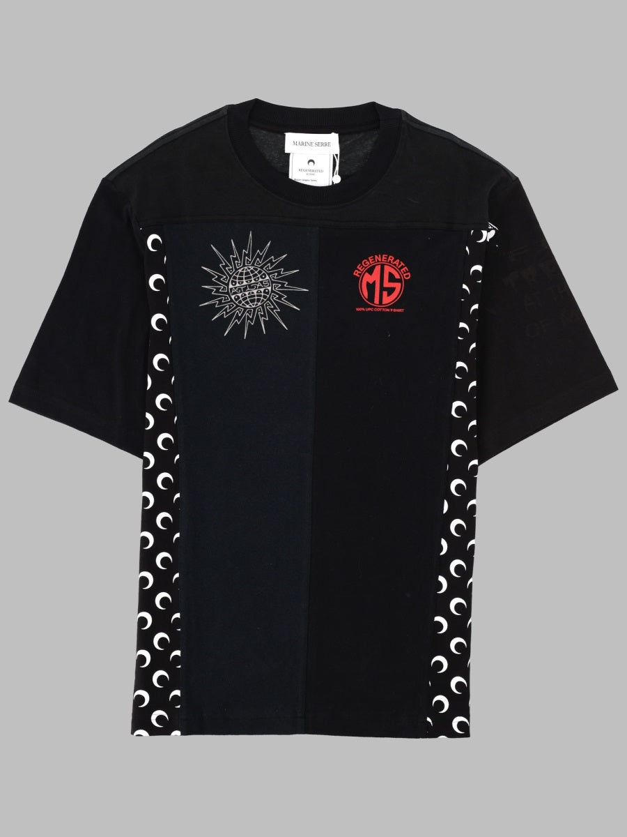 Marine Serre T Shirt "Upcycled" Con Stampa