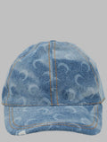 Marine Serre Cappello Da Baseball "Moon" In Denim