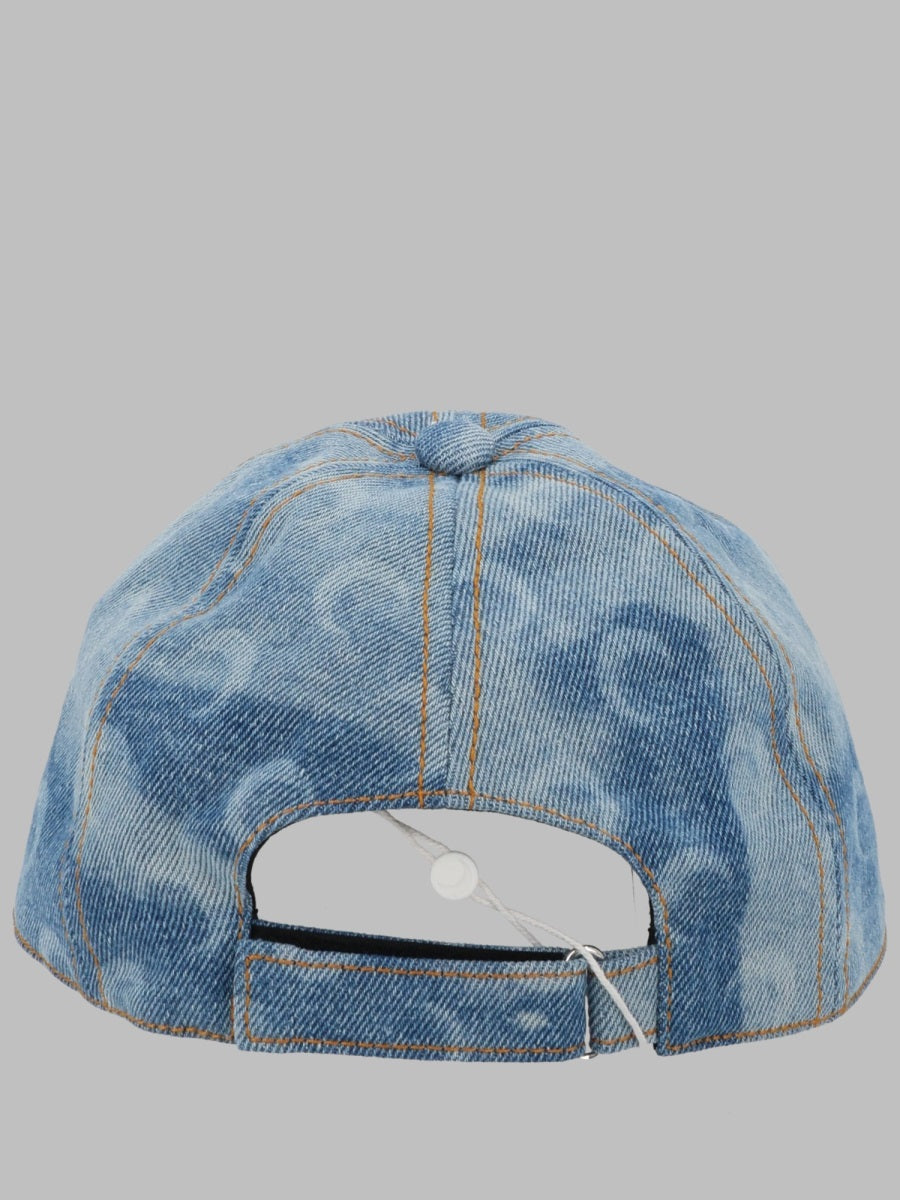 Marine Serre Cappello Da Baseball "Moon" In Denim