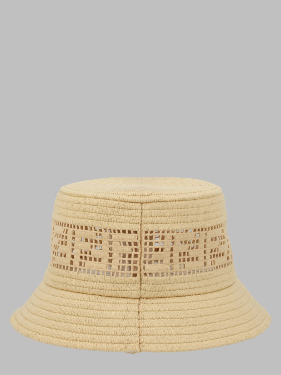 Fendi Cappello Bucket In Rafia