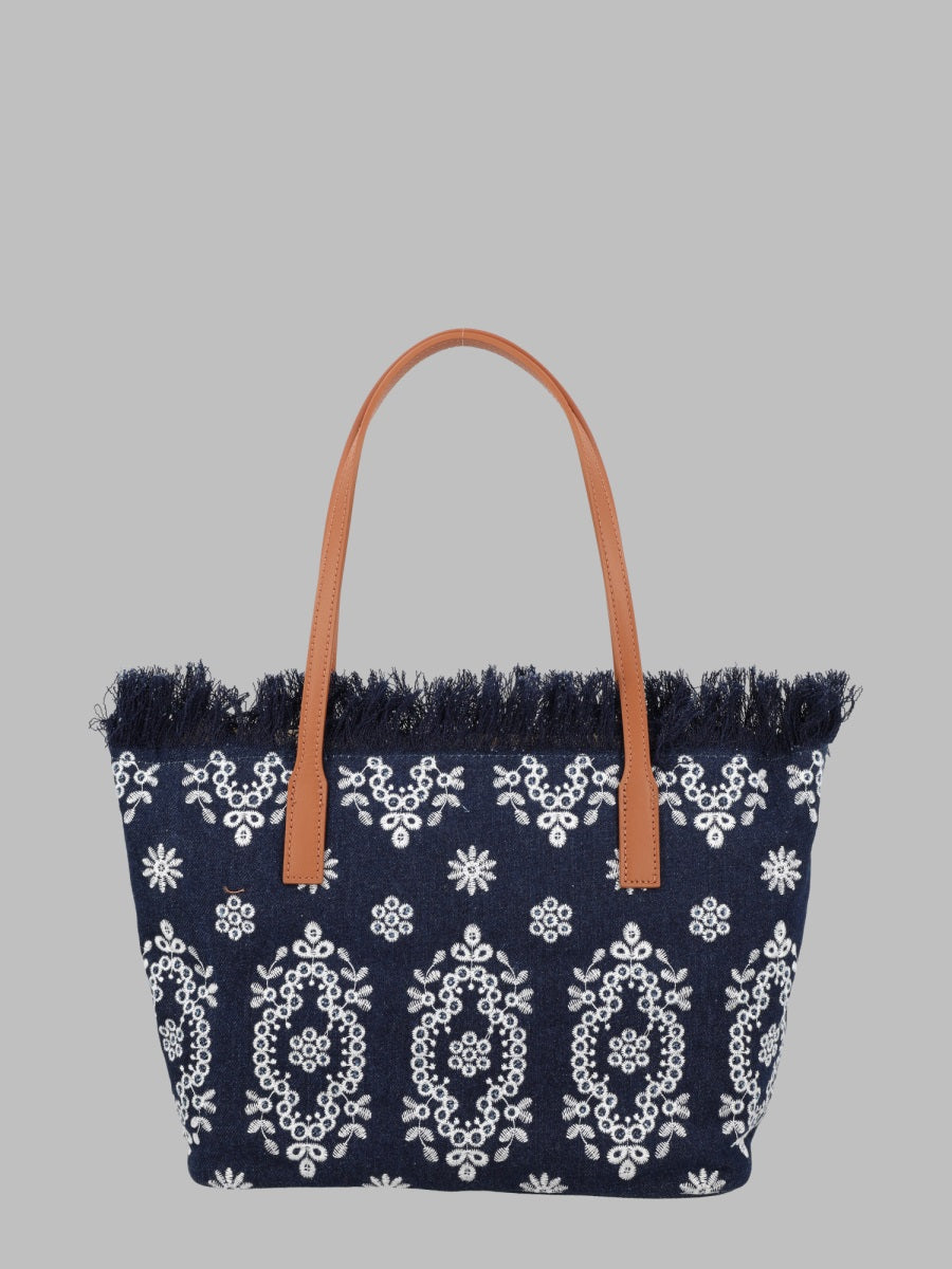 Mc2 Saint Barth Borsa "City" Medium Con Frange
