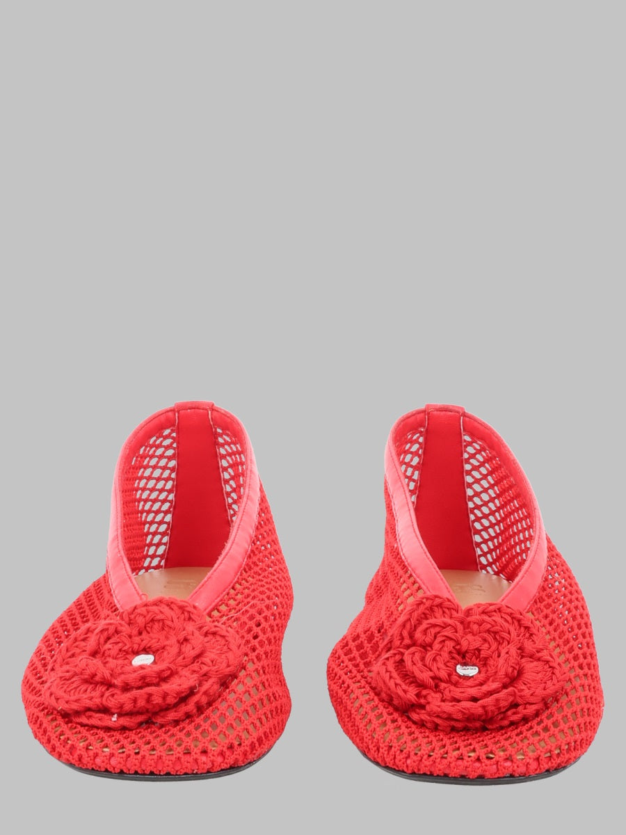 Ganni Ballerina "Jenny" In Mesh