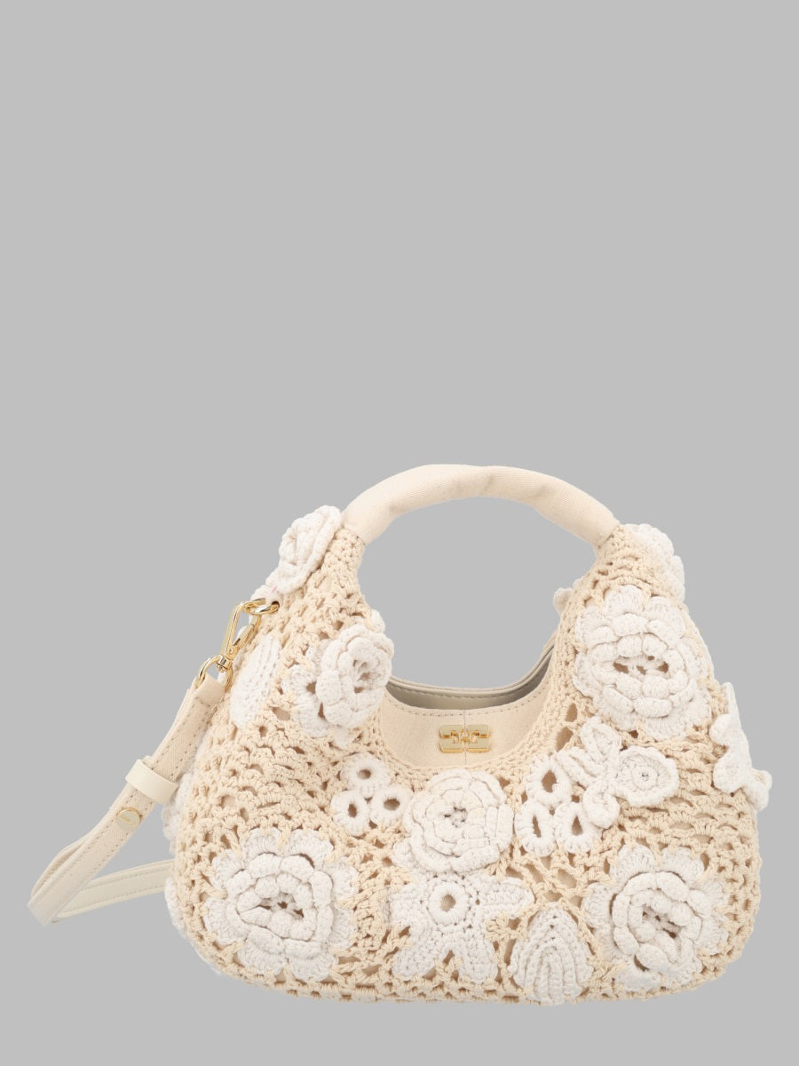 Ganni Borsa Hobo Mini In Crochet