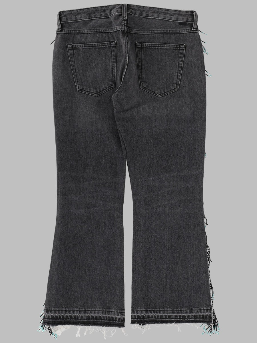 Alanui Jeans Con Frange Di Perline