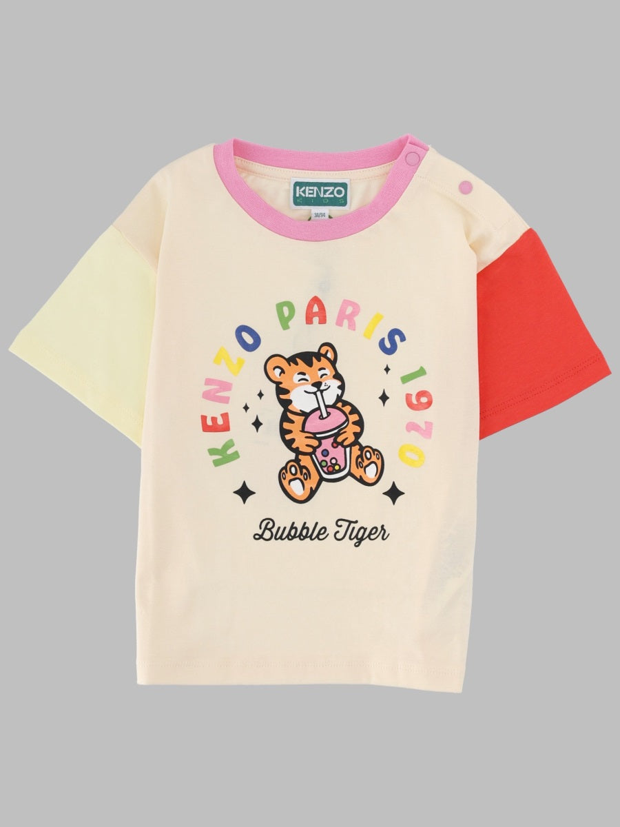 Kenzo T Shirt "Bubble Tiger"