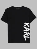 Karl Lagerfeld T Shirts Con Stampa Logo
