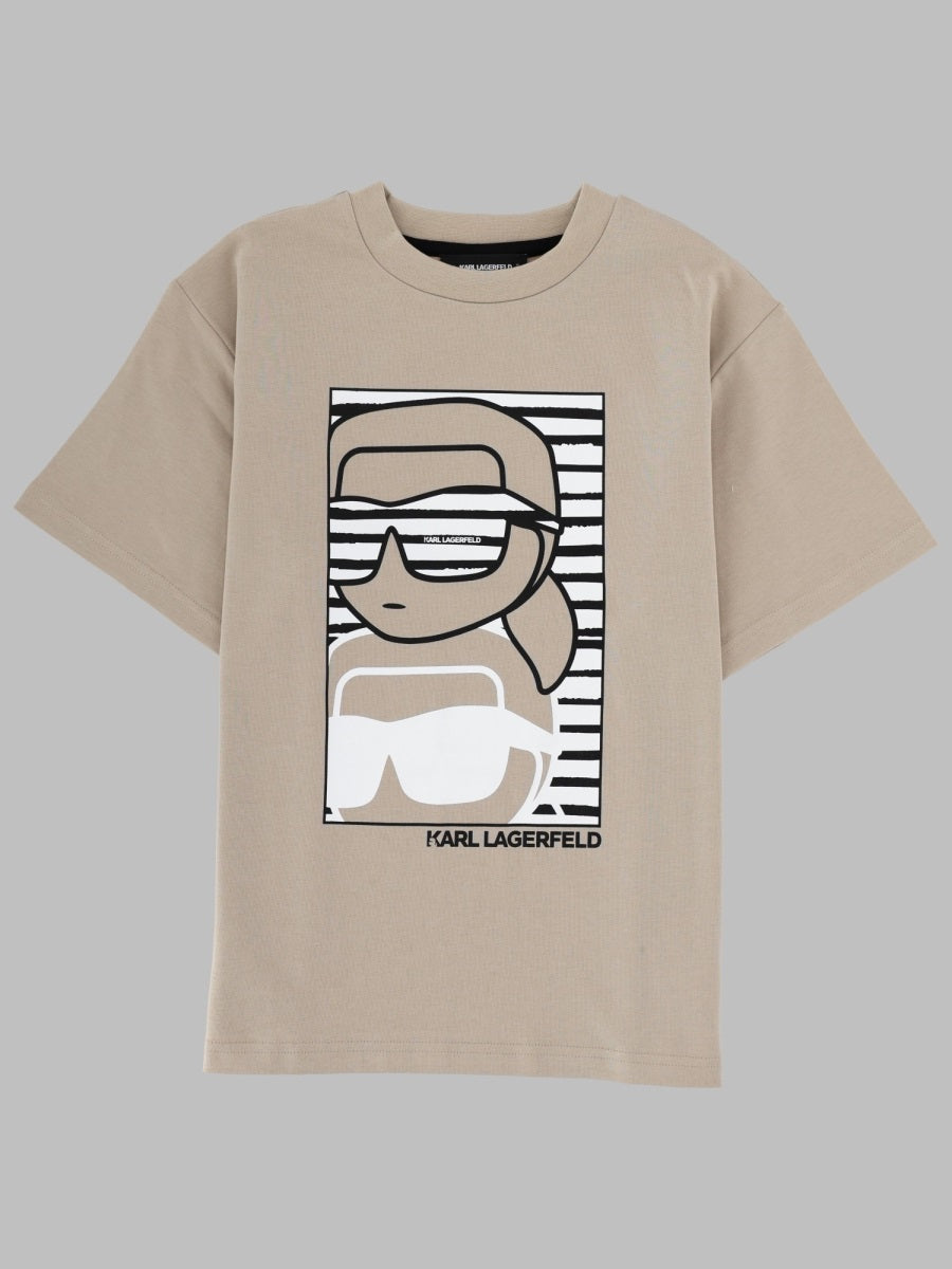Karl Lagerfeld T Shirt Con Stampa