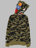 A Bathing Ape Felpa "Shark" Con Cappuccio